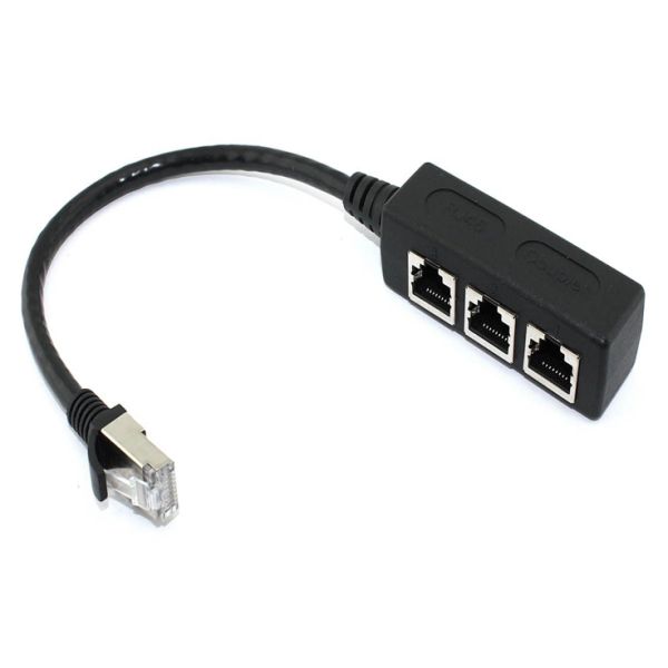 Адаптер кабеля-сплиттера RJ45 Ethernet
