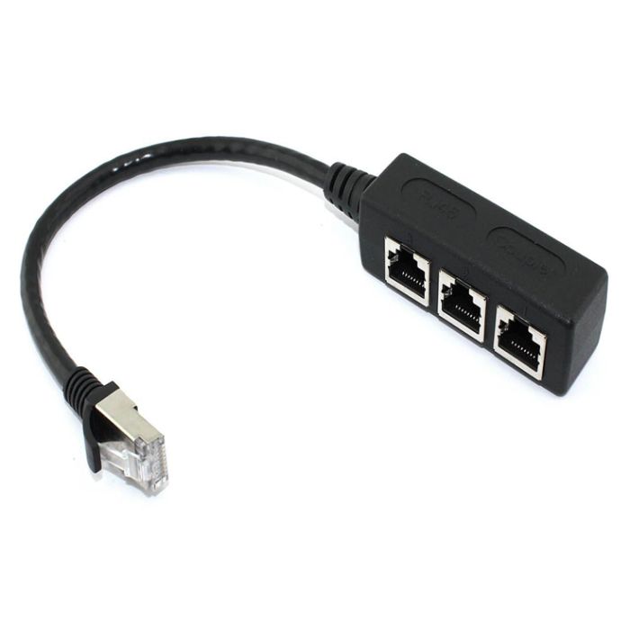 Адаптер кабеля-сплиттера RJ45 Ethernet