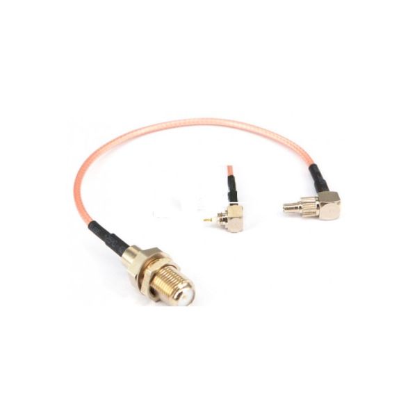 Антенный переходник F-male - под наконечник CRC9/TS9 RG316